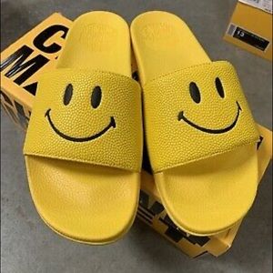 Chinatown Market Yellow slides size 11, Brand New Never Worn